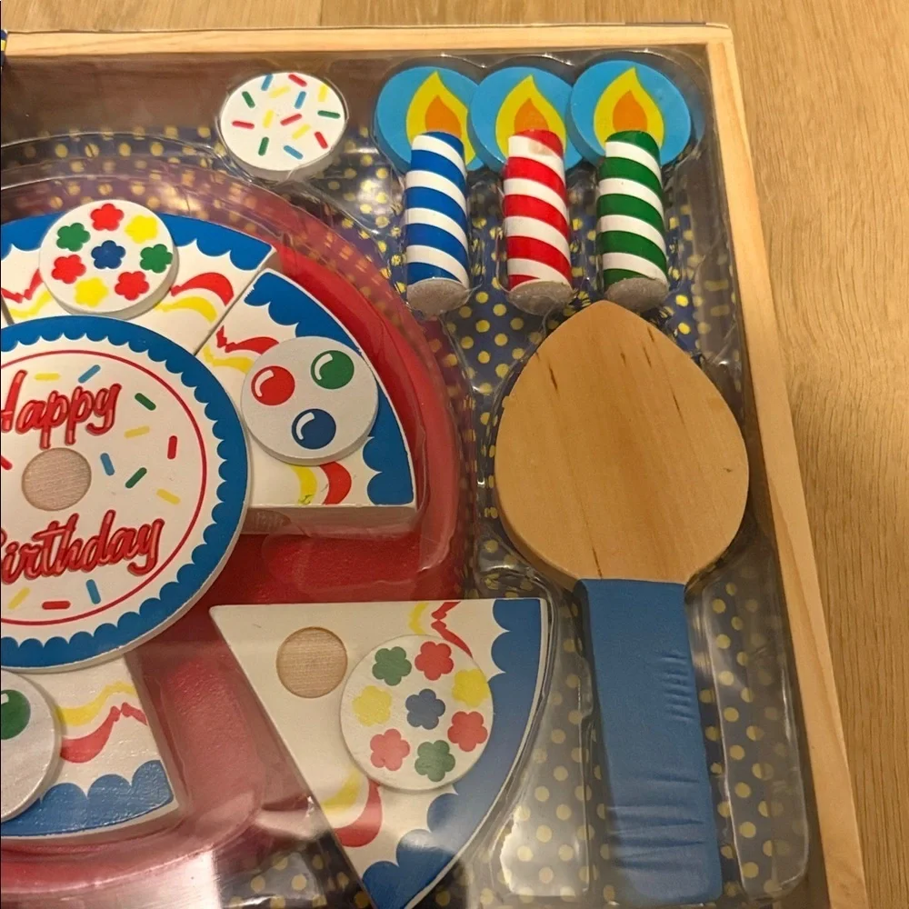 Melissa & Doug Make a Cake Wooden Play Set new in sealed package